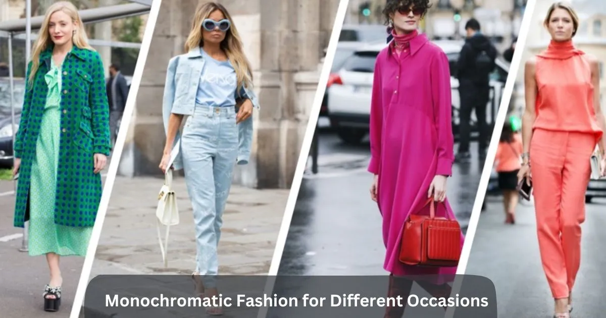 Monochromatic Fashion for Different Occasions